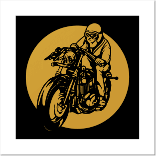 classic motorcycle Posters and Art